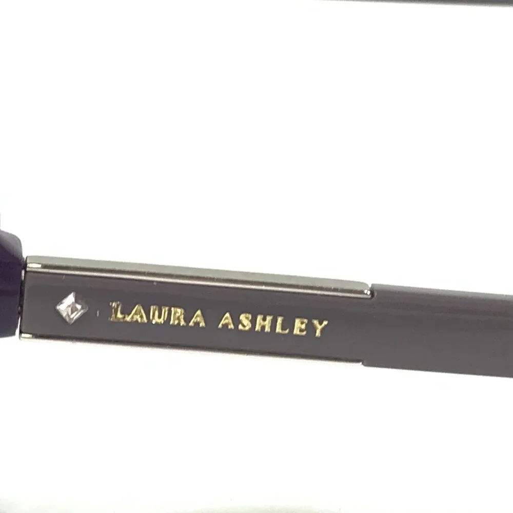 Laura Ashley Eyeglasses Frames BEVERLY C3-PLUM Grey Purple Cat Eye 53-15-135